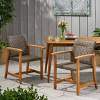 Hampton Outdoor Rattan Dining Chairs, Set of 2