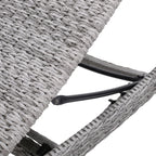 Crete Wicker Chaise Lounge, Set of 2