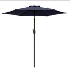 7.5 Feet Market Umbrella with Crank Lift & Tilt, Base Not Included