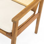 Preston Outdoor Dining Chair with Cushion, Set of 2