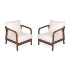 Calder Outdoor Lounge Chair with Woven Backrest