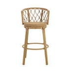 Bohemia Outdoor Brown Wicker Bar Stools, Set of 2