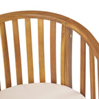 6-Seat Acacia Wood Outdoor Dining Set