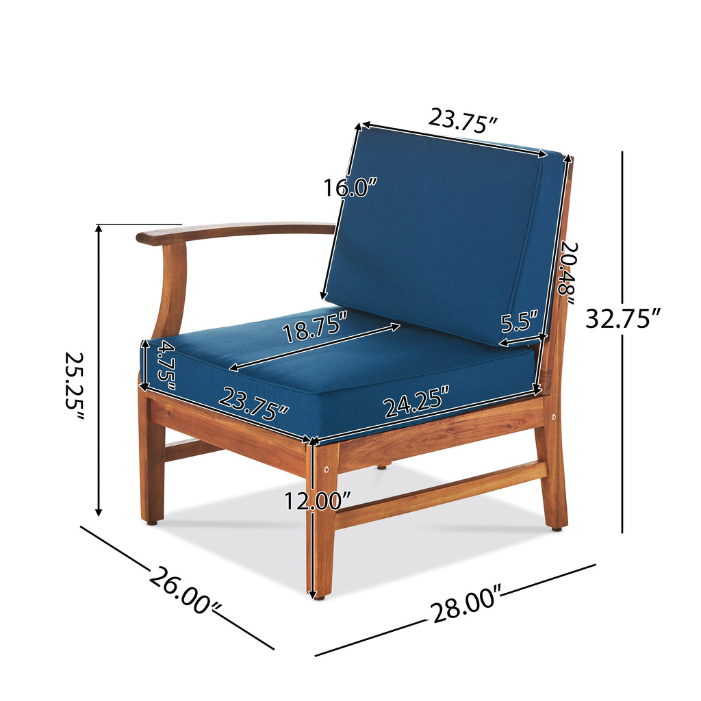 Perla Outdoor L-Shape Sectional Sofa