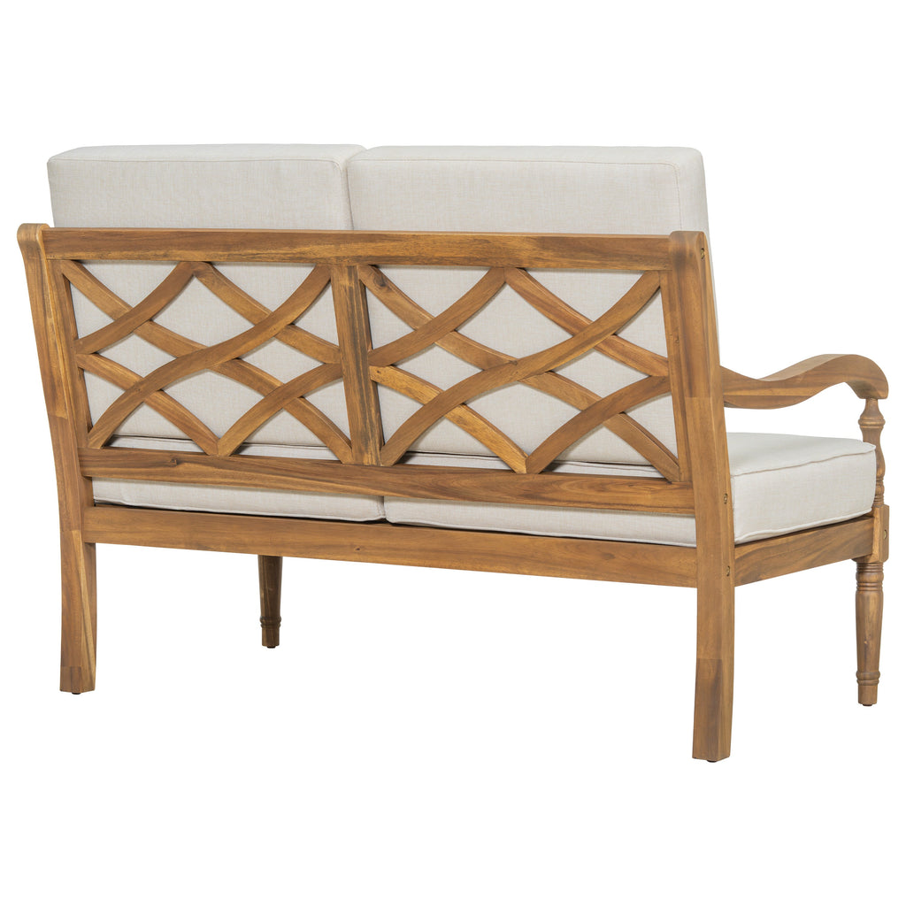 Islewood 2 Piece Acacia Wood Outdoor Loveseat & Coffee Table Set