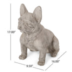 Louise Outdoor French Bulldog Garden Statue