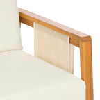 Khali Outdoor Club Chair with Acacia Wood Frame