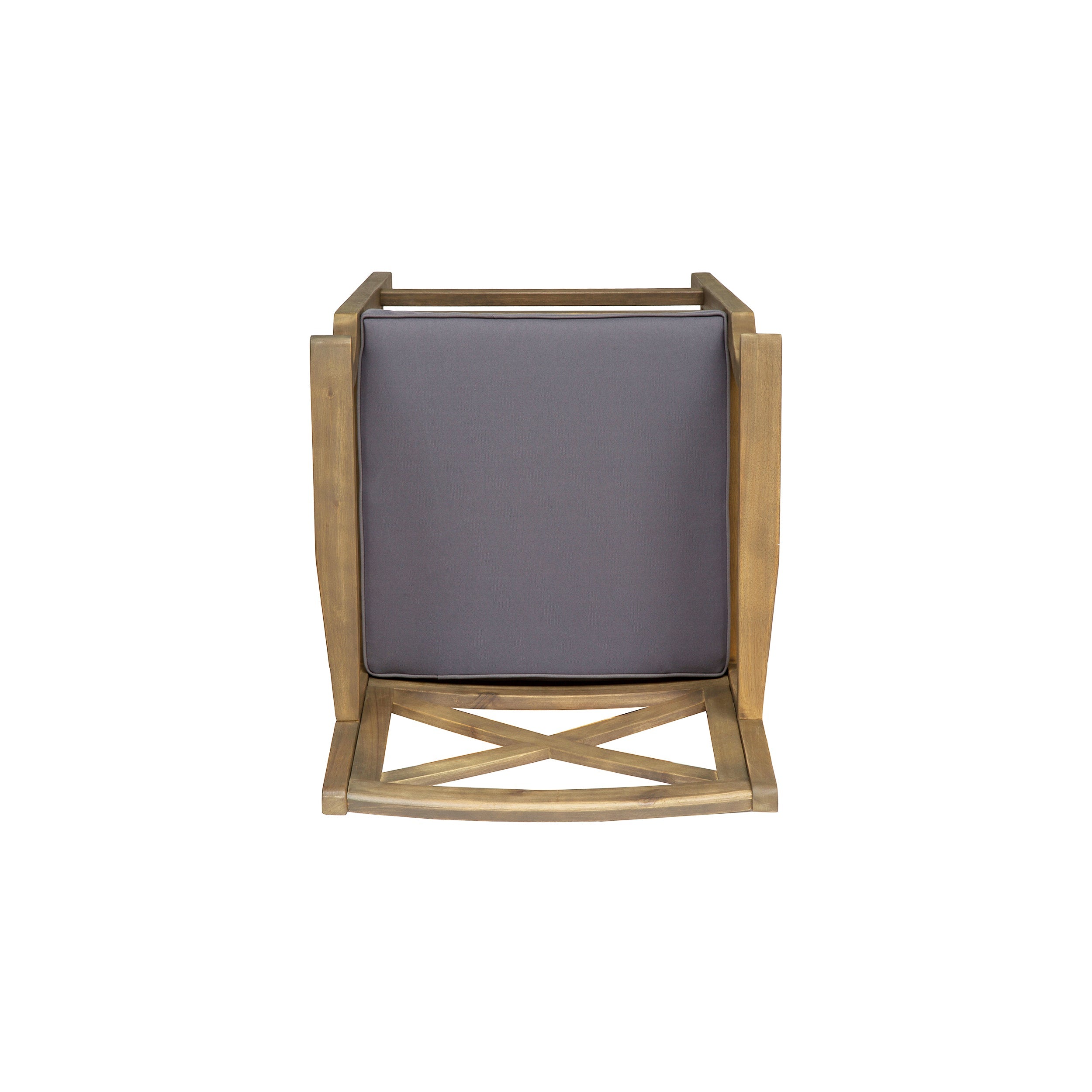 Perla Outdoor Acacia Wood Barstools, Set of 2