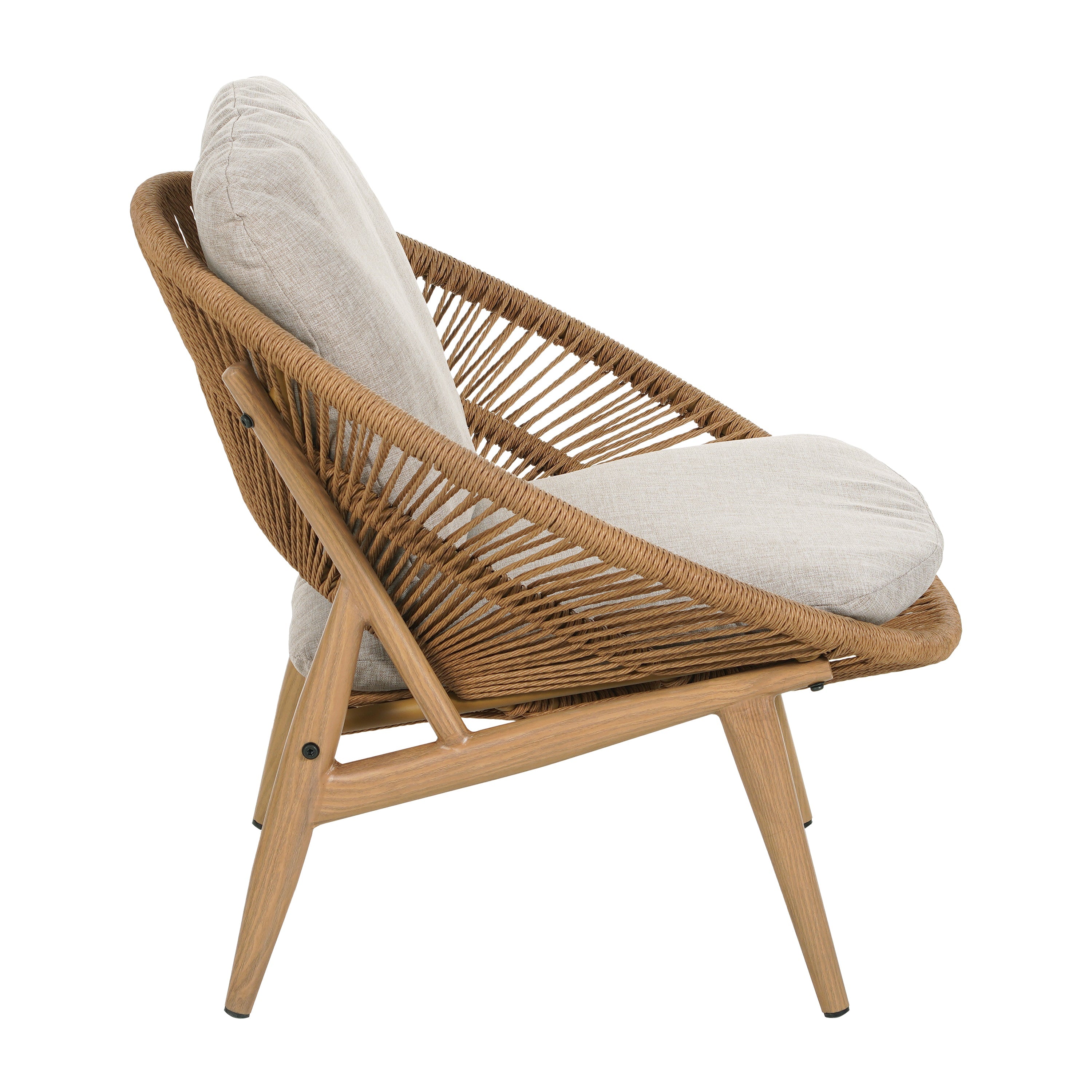 Cyril Outdoor Wicker Papasan Style Lounge Chair