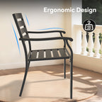Vireo lron Terrace Dining Chairs, Set of 2