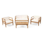 Aston 4 Piece Outdoor Patio Conversation Set