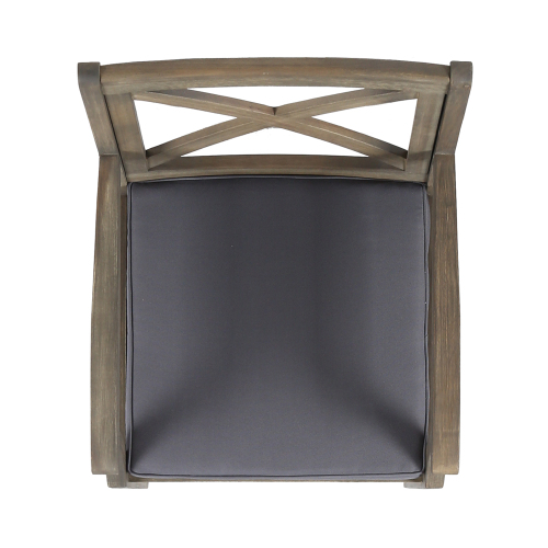 Perla Outdoor Dining Chairs with Cushions, Set of 2
