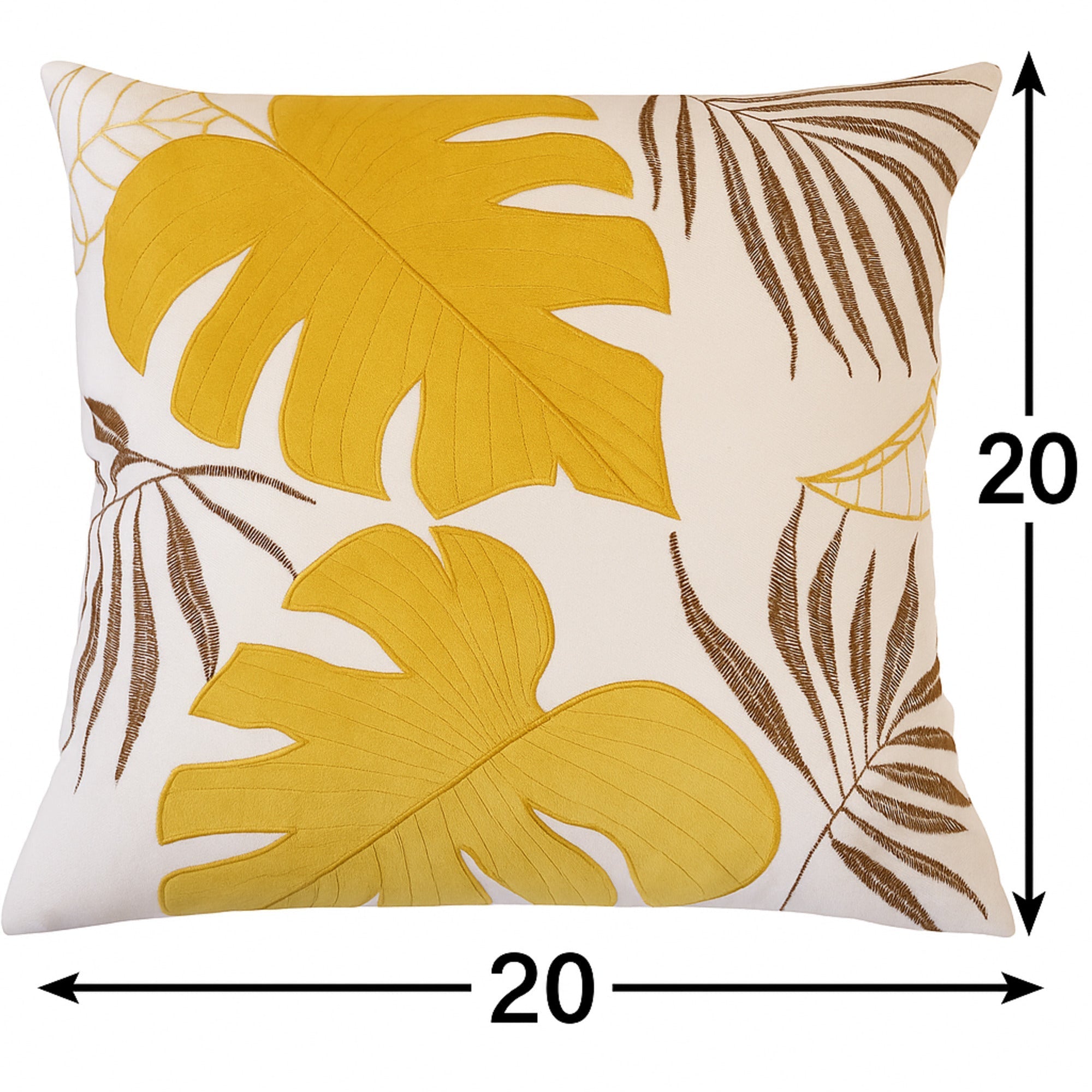 Monstera 20x20 Outdoor Throw Pillow