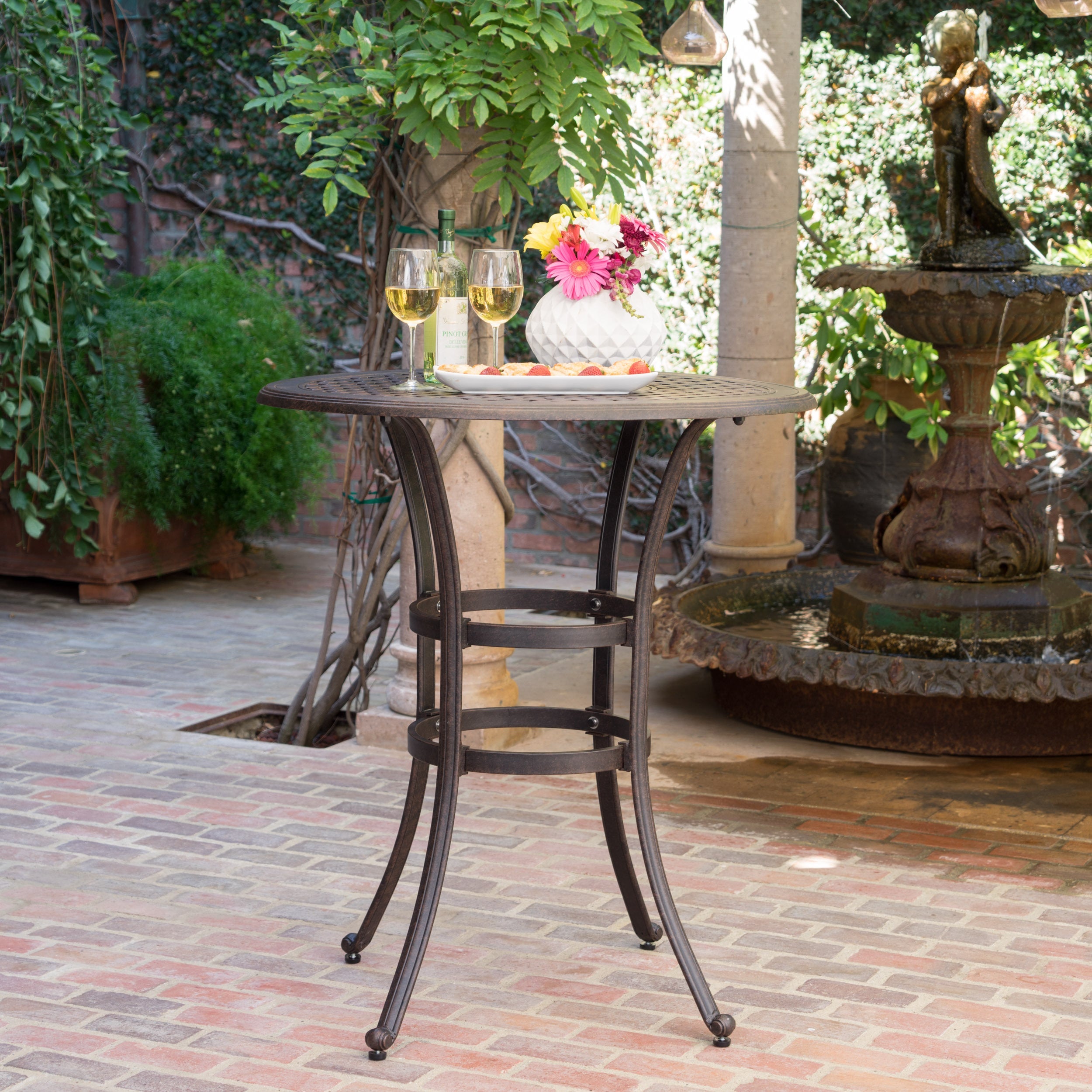 Montego Cast Aluminium Bar Table