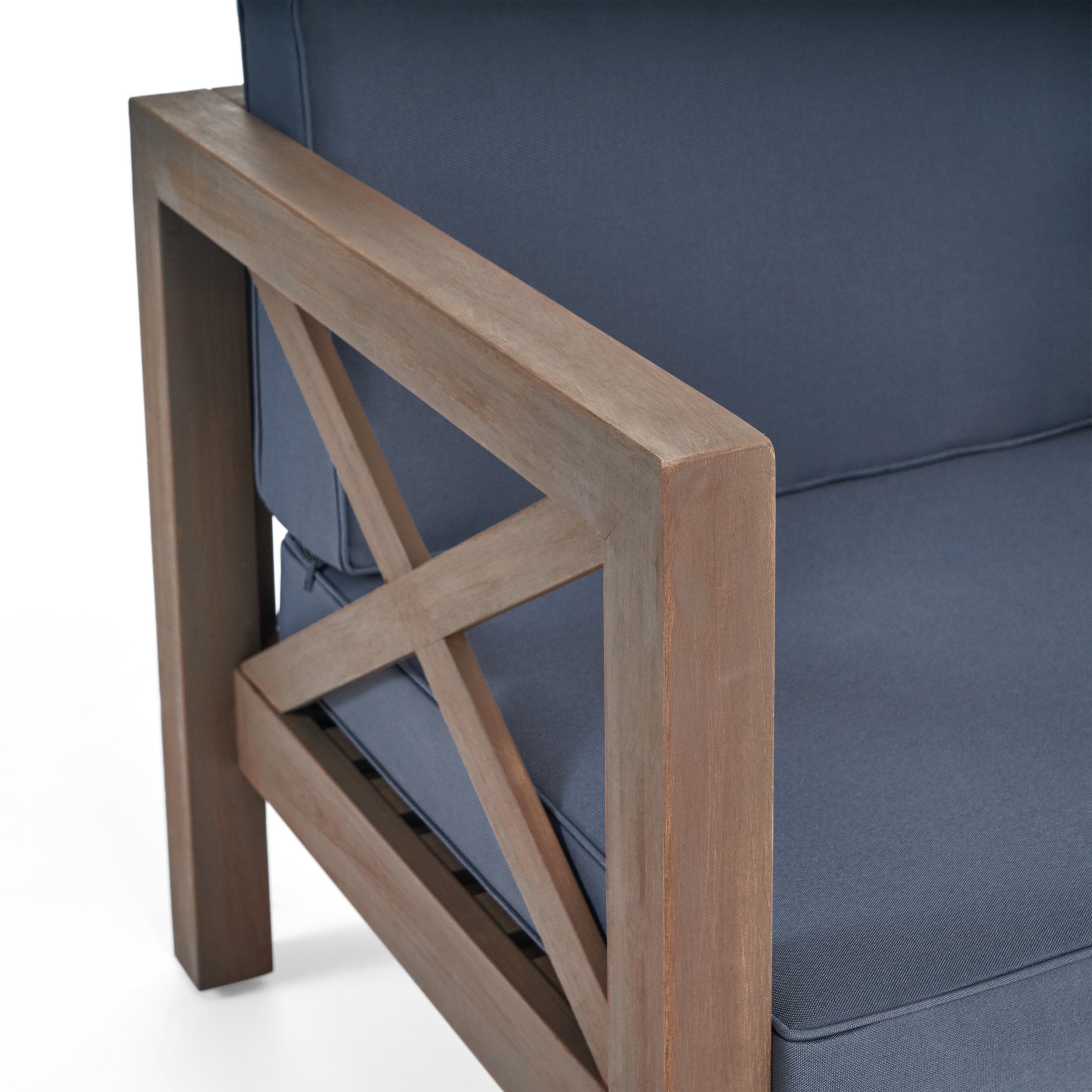 Brava Outdoor Club Chair with Water-Resistant Cushions