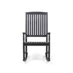 Muse Outdoor Acacia Rocking Chair with Slat Design