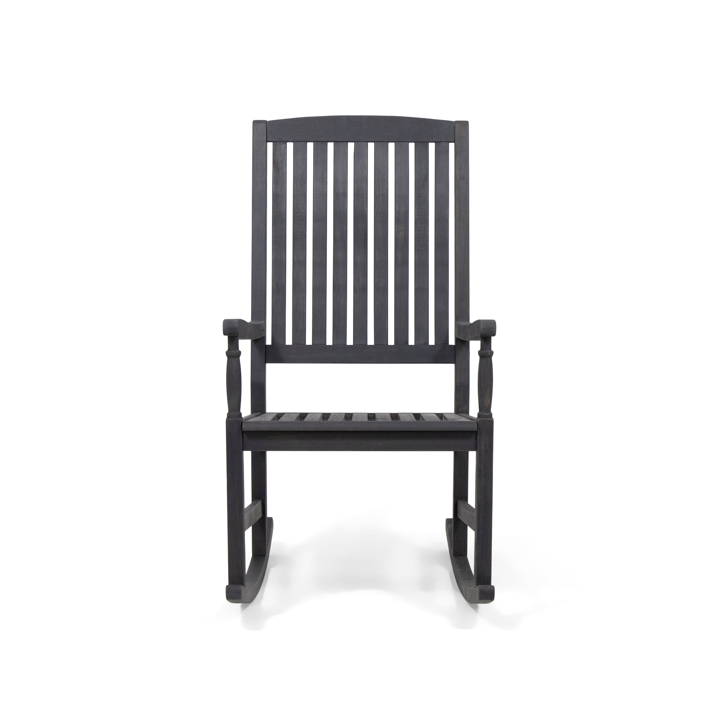 Muse Outdoor Acacia Rocking Chair with Slat Design