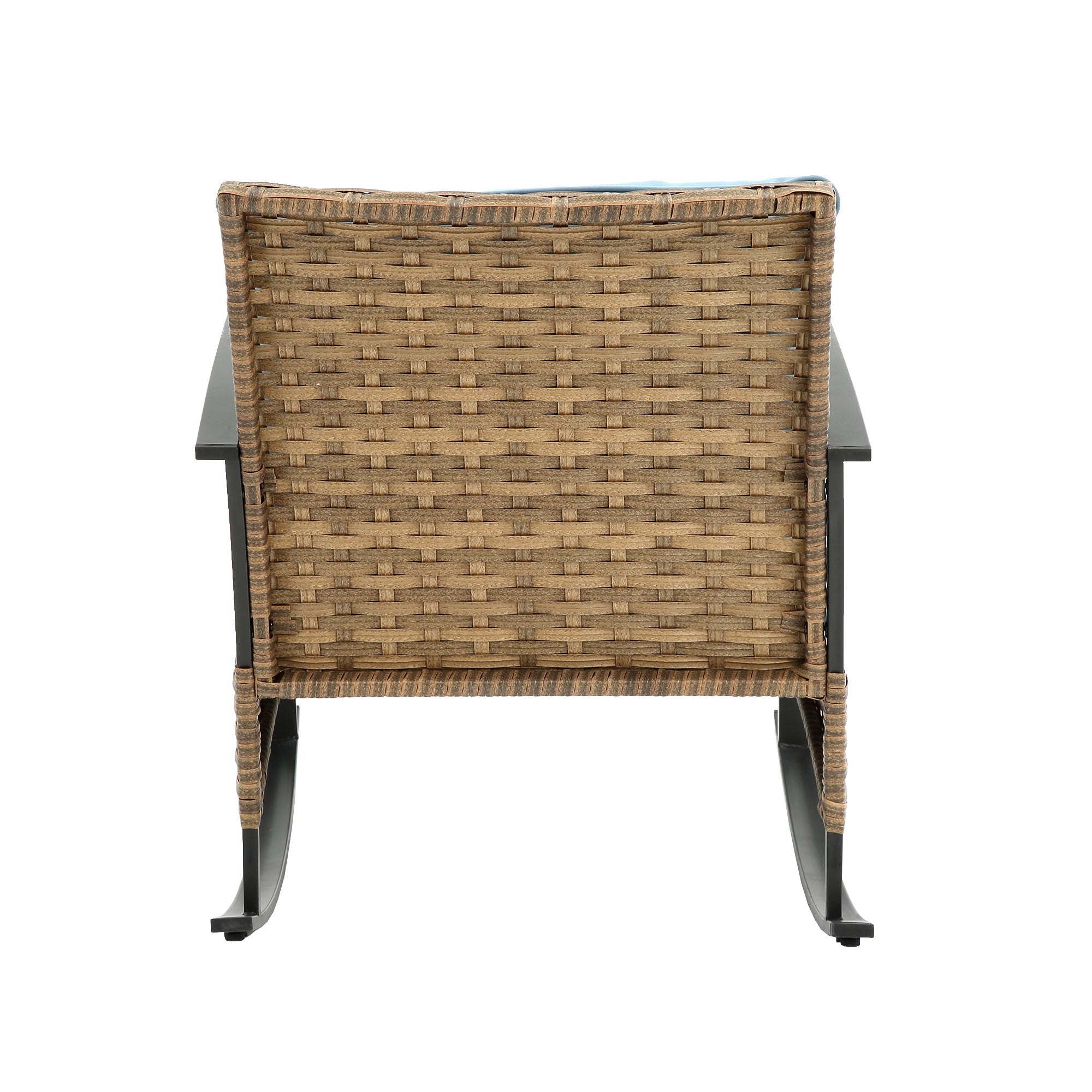 Ilmenite 3-Piece Patio Set with 2 Rocking Chairs and Bottom Shelf Table