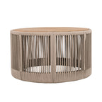 Sundara Outdoor Coffee & Side Table Set with Woven Rope Design
