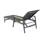 Wavellite Outdoor Chaise Lounges with Aluminum Frame and Mesh Seating