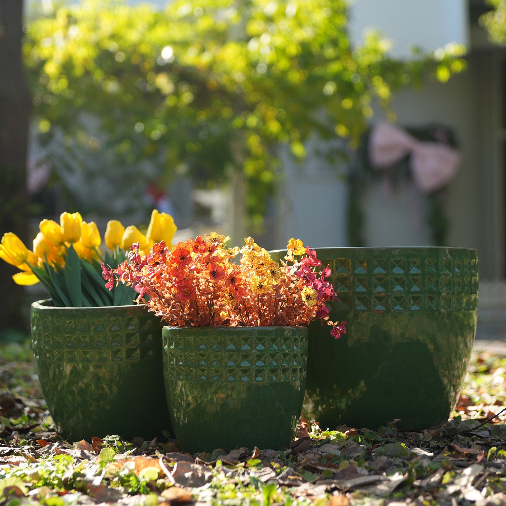 Arvo Handmade Ceramic Planter, Set of 3