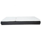 Adjustable Acacia Wood Low-Profile Double Sunlounge with Cushion