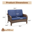 Marlowe Wicker Outdoor Loveseat