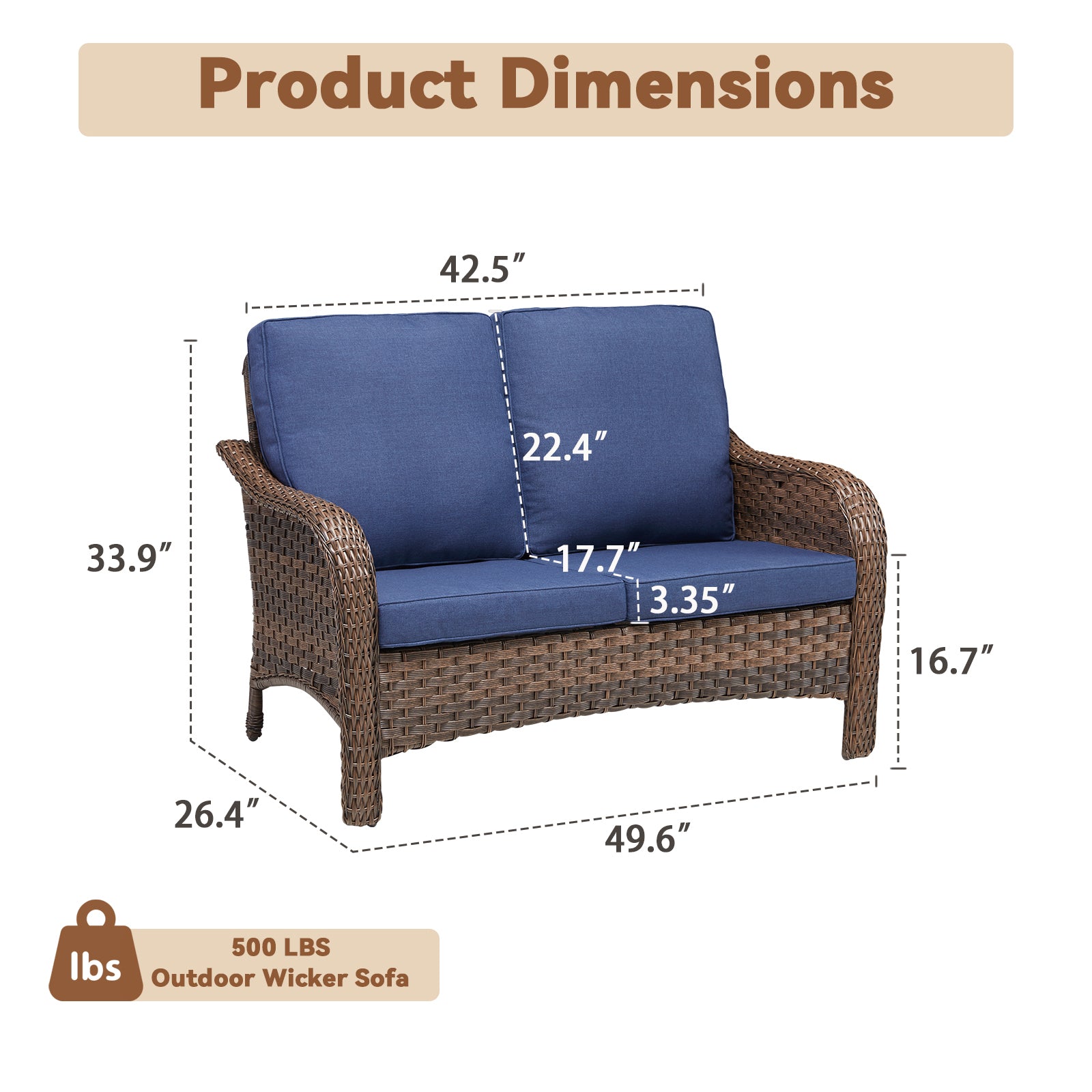 Marlowe Wicker Outdoor Loveseat