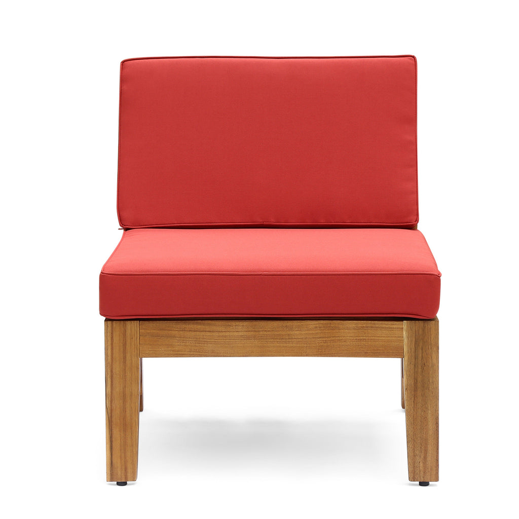 Grenada 5 Seater Acacia Wood Armless Sectional