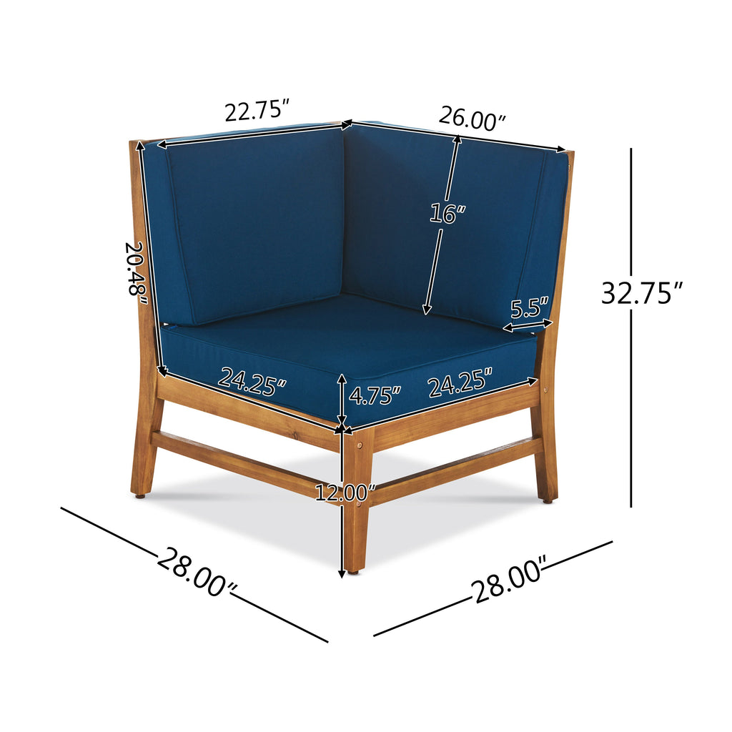 Perla Outdoor L-Shape Sectional Sofa