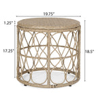 Zircon 3-Piece Patio Set with 2 Club Chairs and Round Table