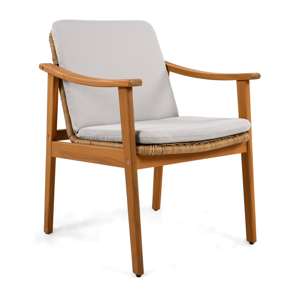 Avenue Acacia Wood Outdoor Dining Chairs, Set of 2