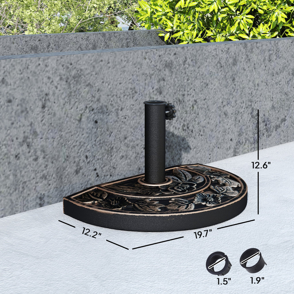 Half Round Outdoor Decorative Umbrella Base