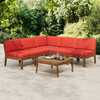 Grenada 5 Seater Acacia Wood Armless Sectional
