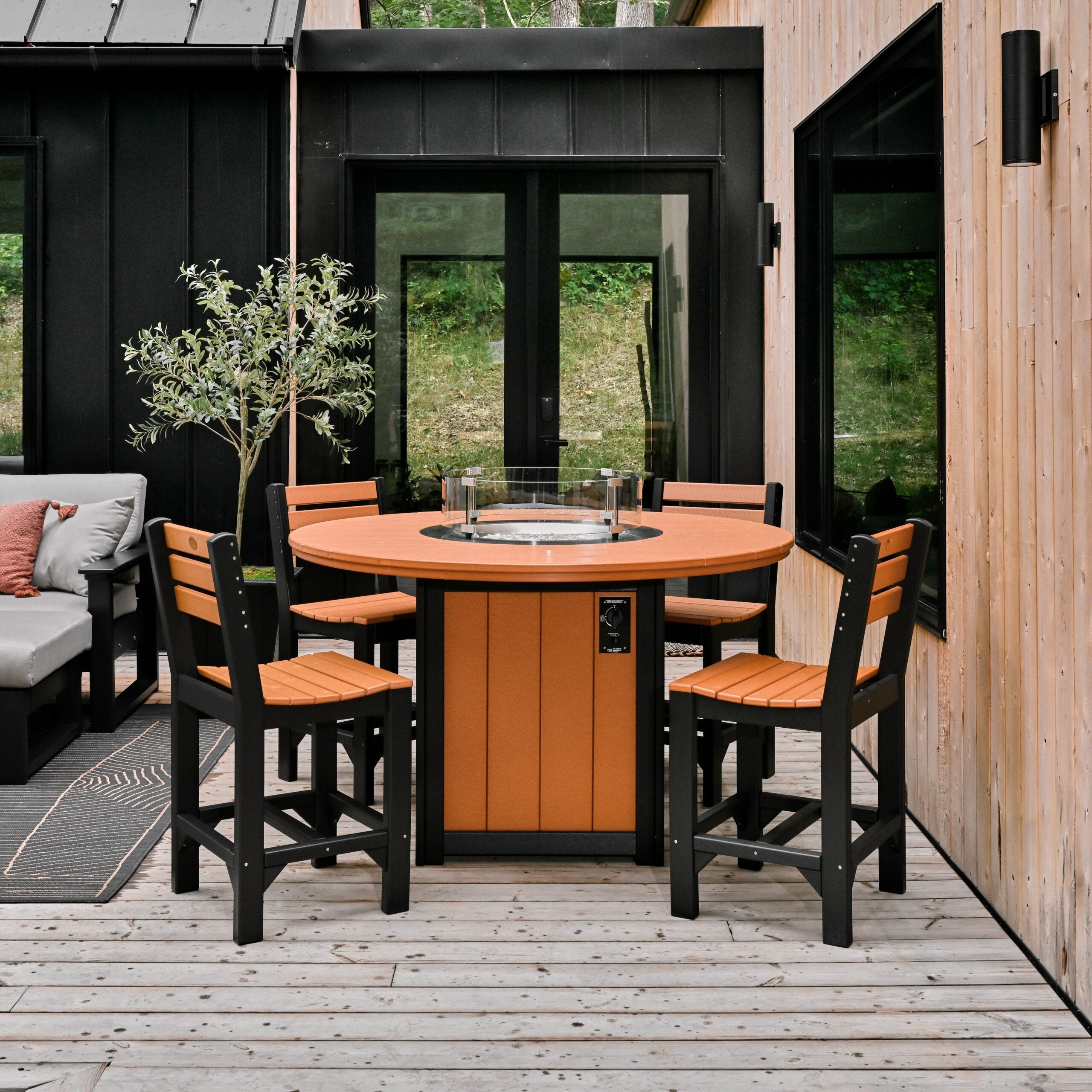 Lumin Fire Pit 60" Round Table from LuxCraft