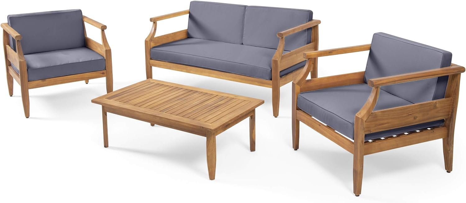Aston 4 Piece Outdoor Patio Conversation Set