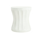 Athena Column Outdoor Round Concrete Side Table