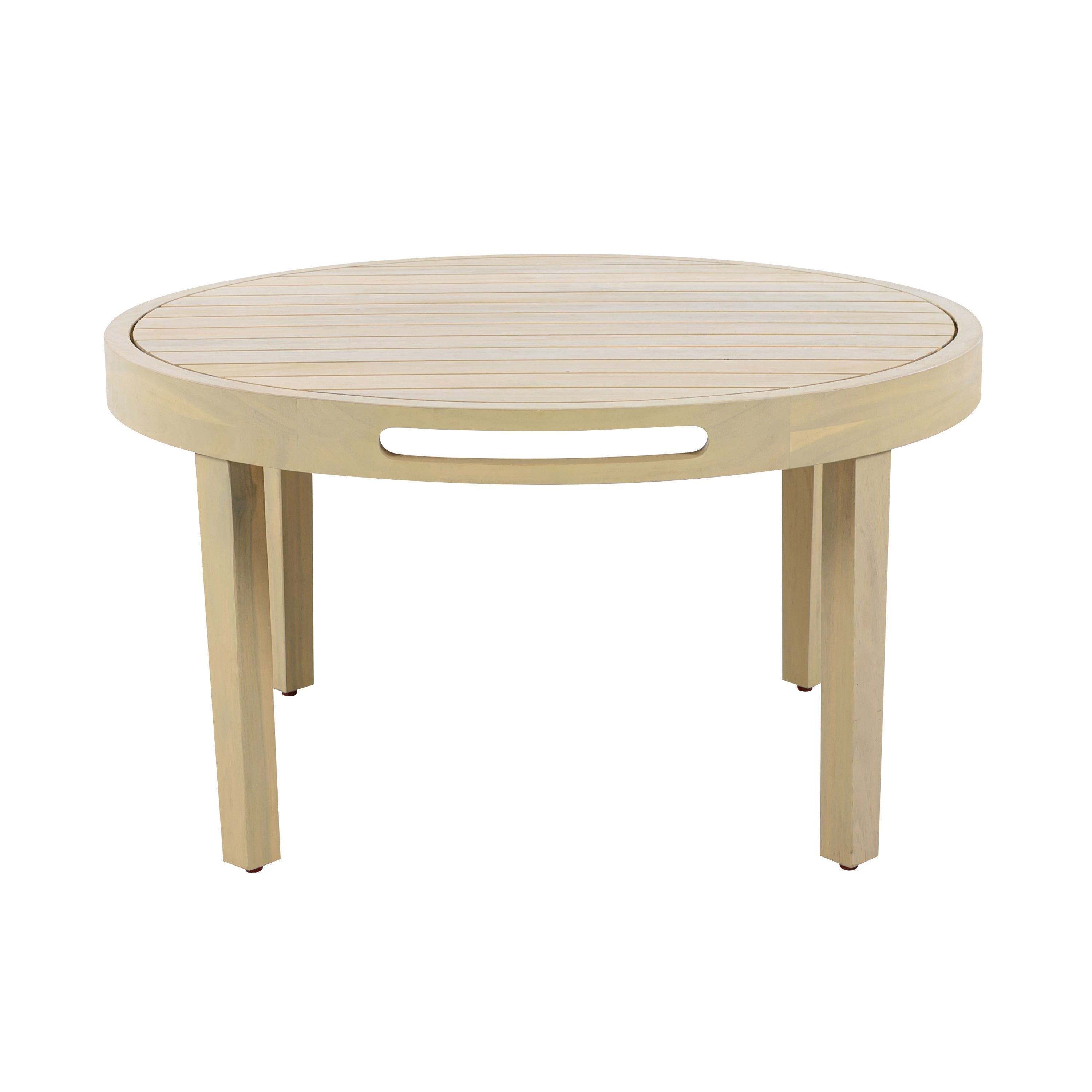 Millie Outdoor Acacia Wood Loveseat & Coffee Table Set