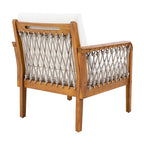 Millie Outdoor Acacia Wood Club Chair