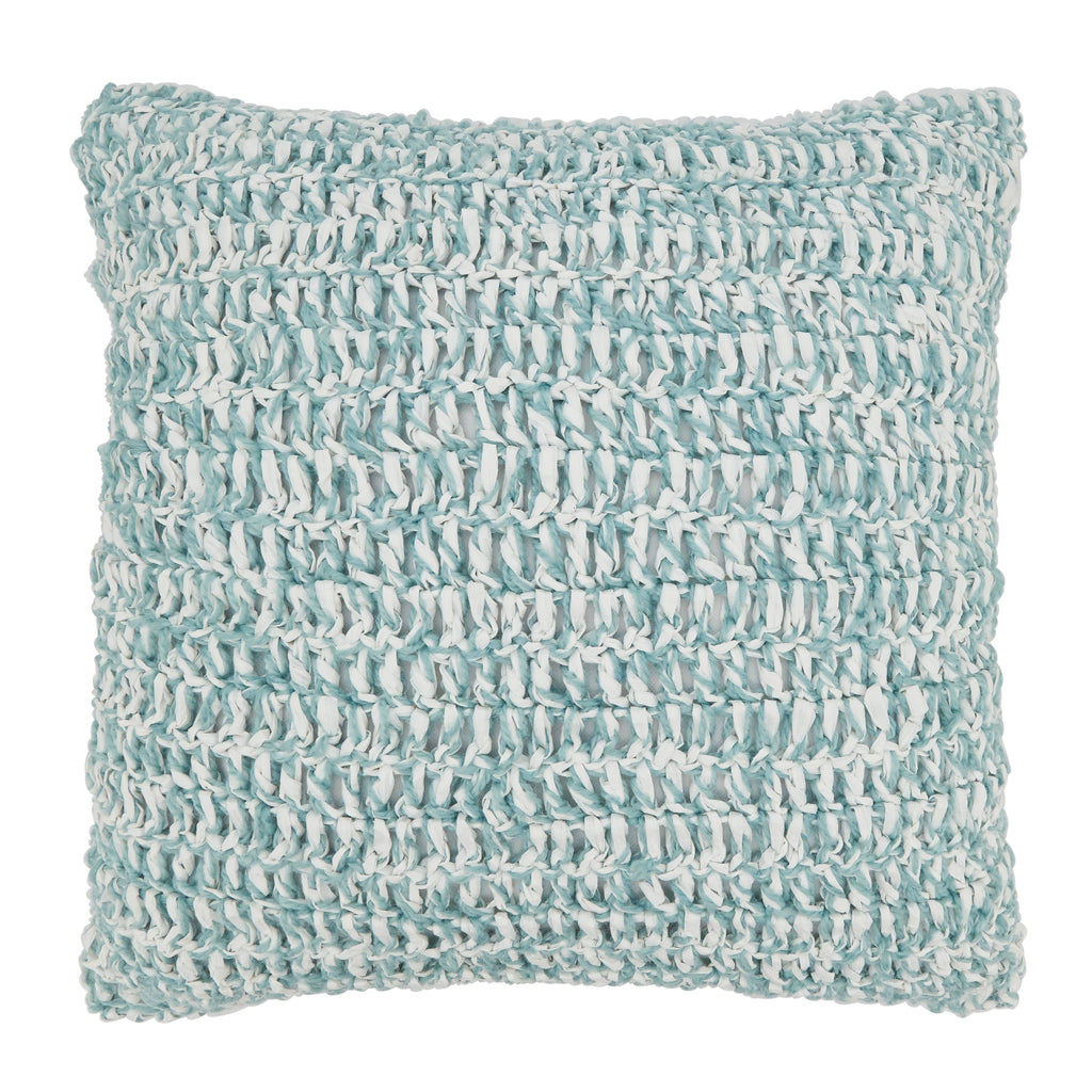 Outdoor Zen Raffia Polyester Filled Throw Pillow