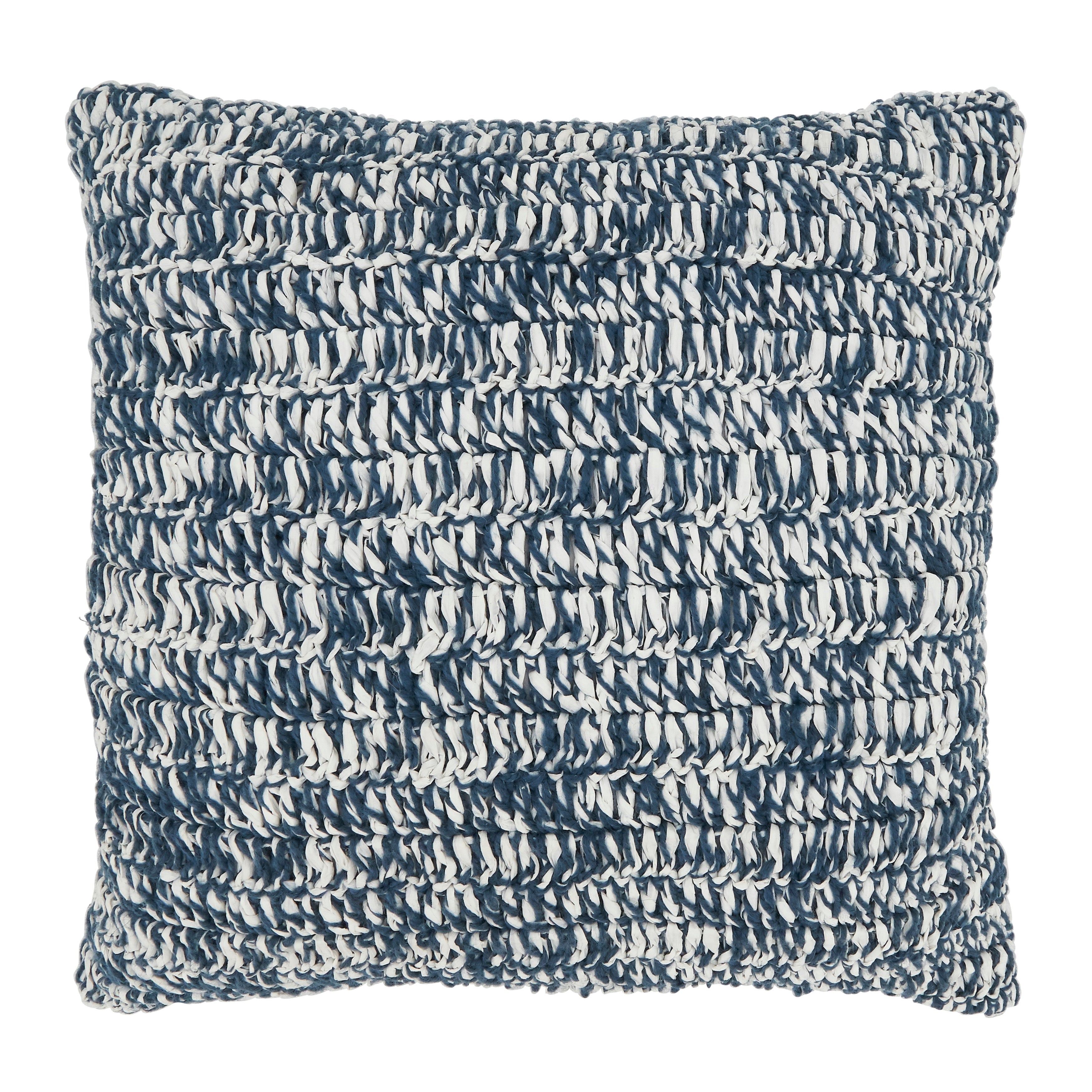 Outdoor Zen Raffia Polyester Filled Throw Pillow