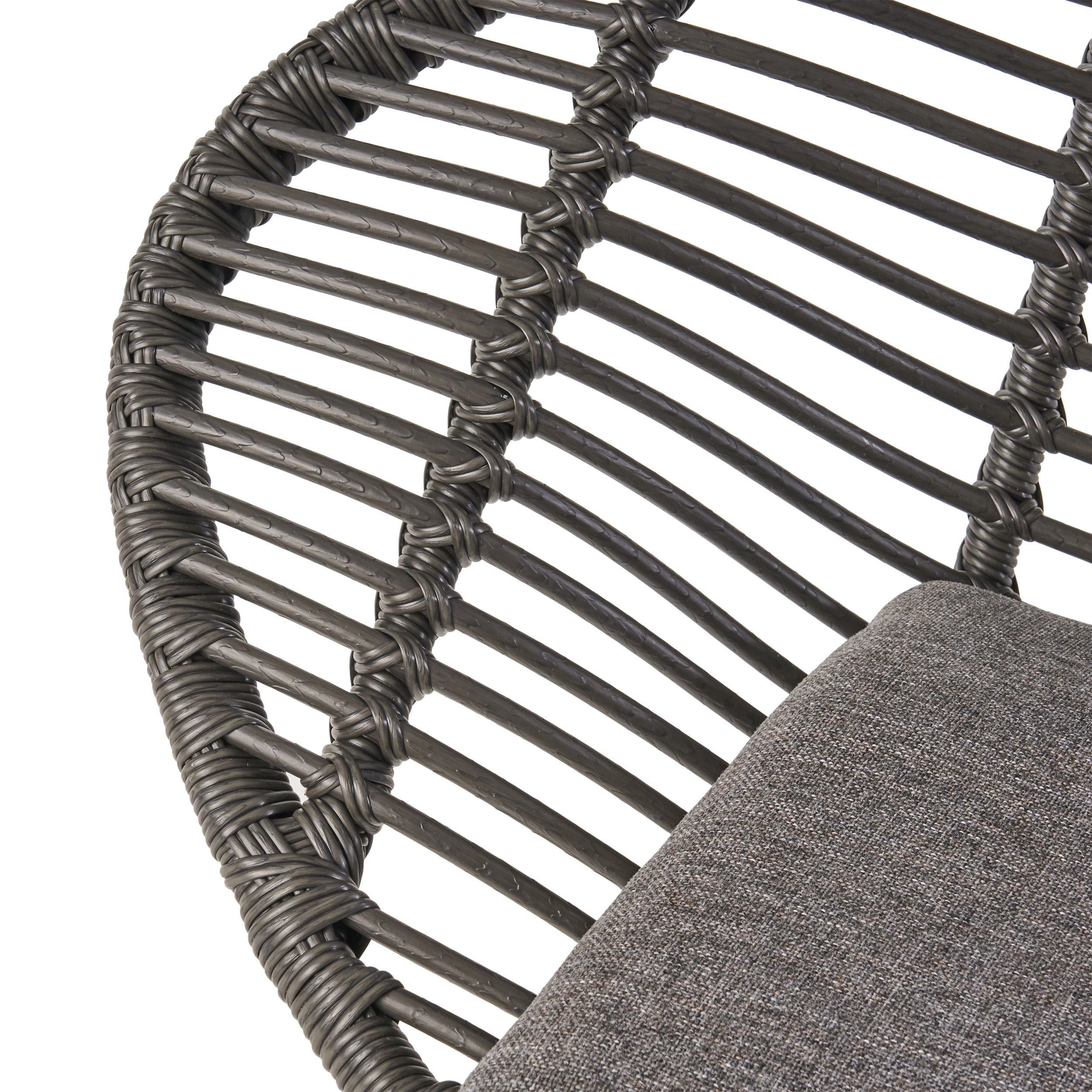 Cordella Outdoor Woven Wicker Chairs with Cushions, Set of 2