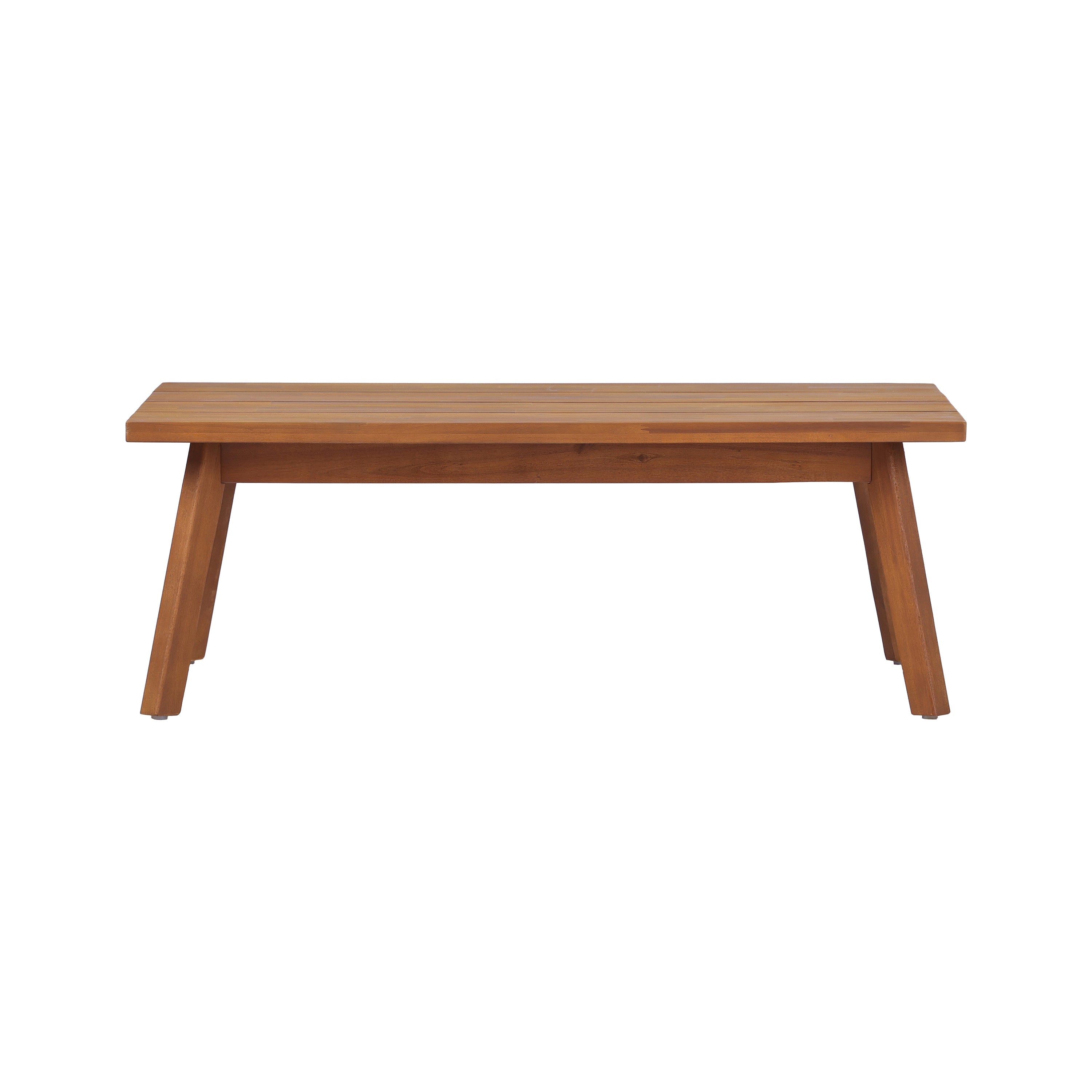 Mid-Century Modern 4-Piece Acacia Wood Outdoor Patio Set
