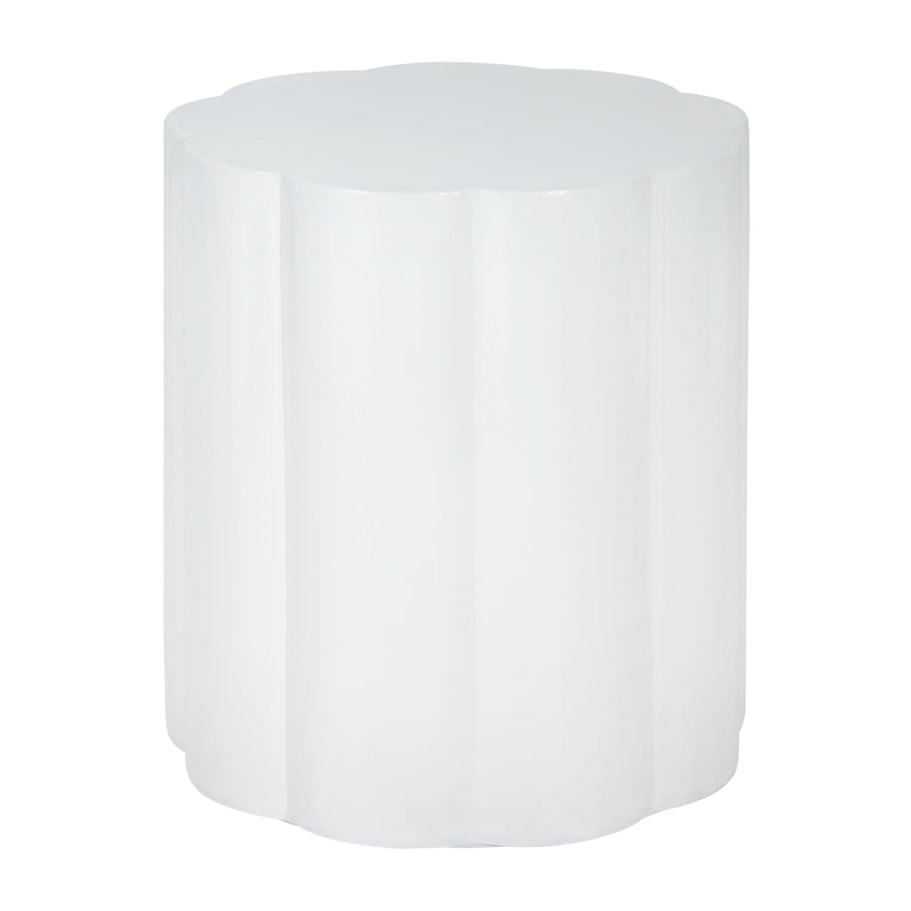 High-Gloss Magnesium Oxide Outdoor Side Table