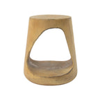 Outdoor Hollow Side Table with Wood-like Texture