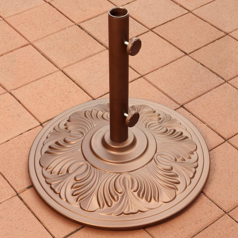 Cast Aluminum Art Deco Umbrella Bases