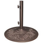 Cast Aluminum Art Deco Umbrella Bases