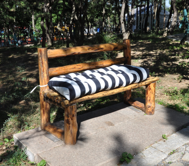 47" Tufted Outdoor Bench Cushion