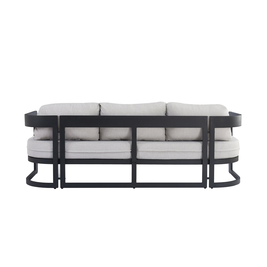Elko Outdoor Patio Aluminum 3 Seater Sofa