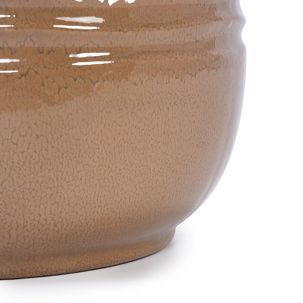 Calan Handmade Glazed Ceramic Planter, Set of 3